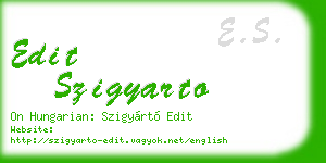 edit szigyarto business card