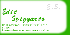 edit szigyarto business card